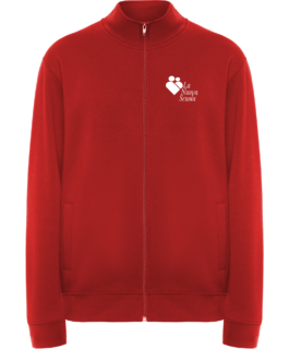 Felpa Zip Rossa